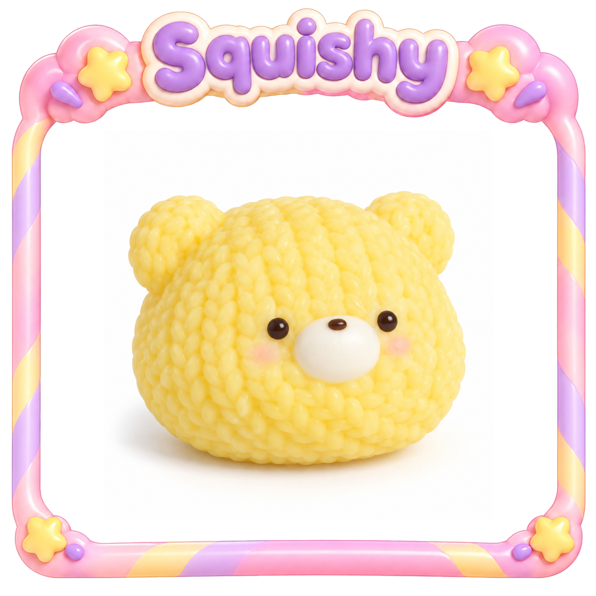 Squishy Yarn-Texture Bear Squeeze Toy SSYJ-0308