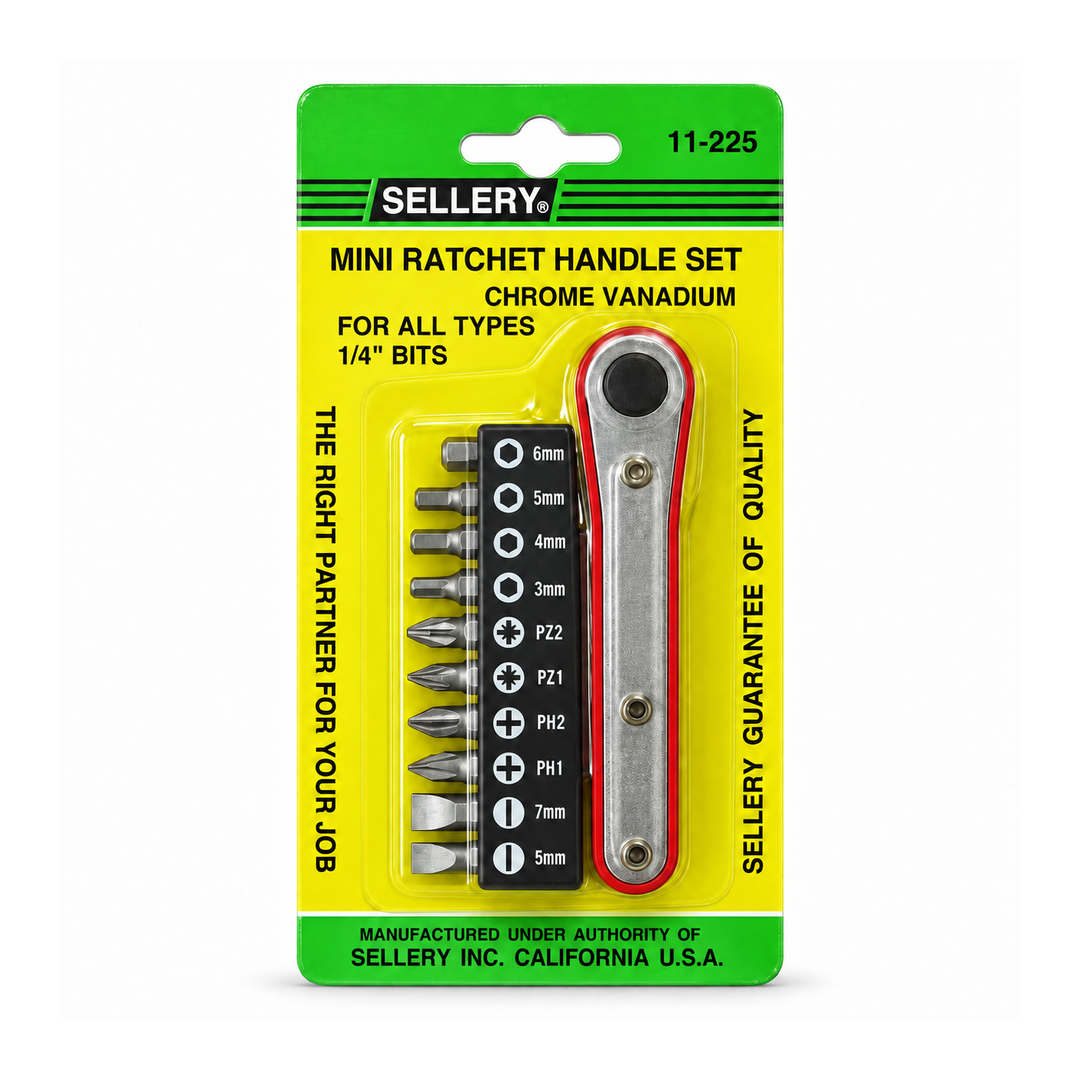 Sellery 犀利牌 11件迷你棘輪拉拉批套裝 Y11225