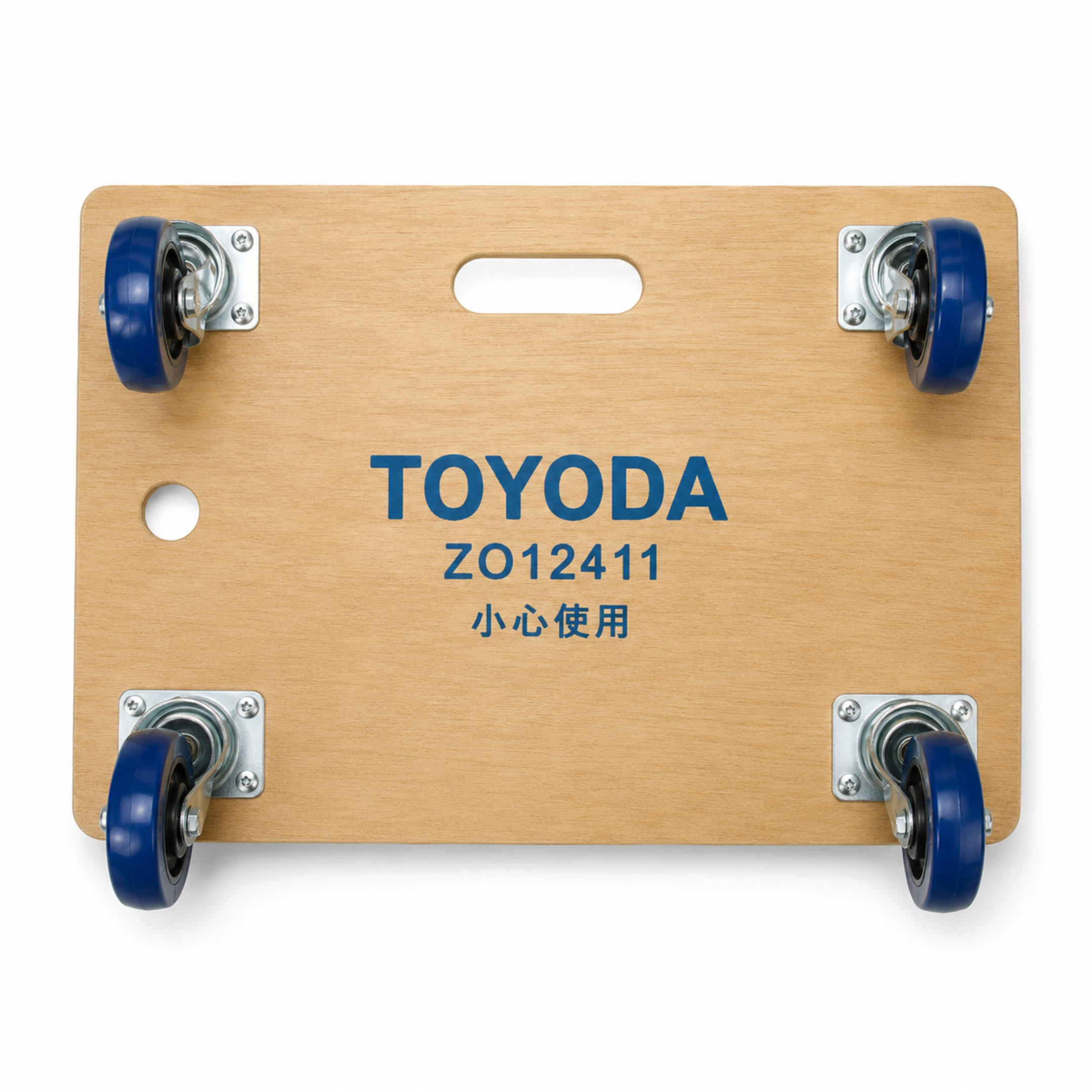 TOYODA GW-2411 木製平板車 16 × 24吋 配4吋藍色腳輪