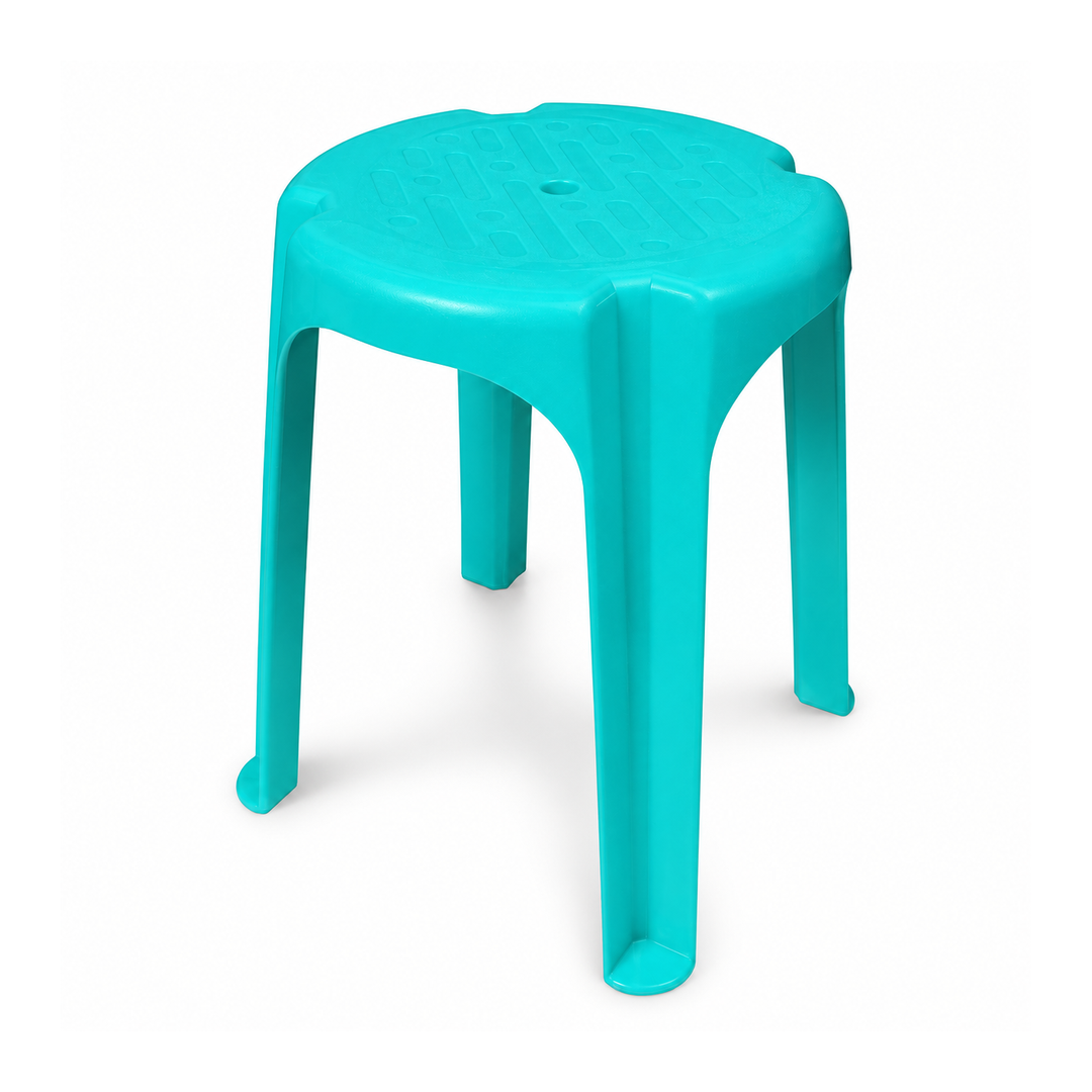 RedA 350 Stackable Round Plastic Stool — 342mm Diameter