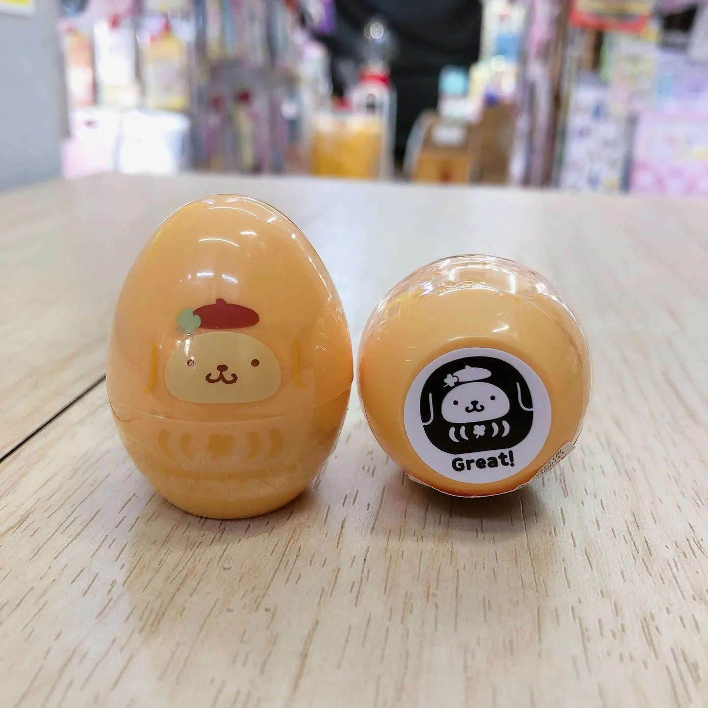 Sanrio - Pompompurin 布丁狗 立體蛋型印章 4.2 × 3.3cm #PN02741