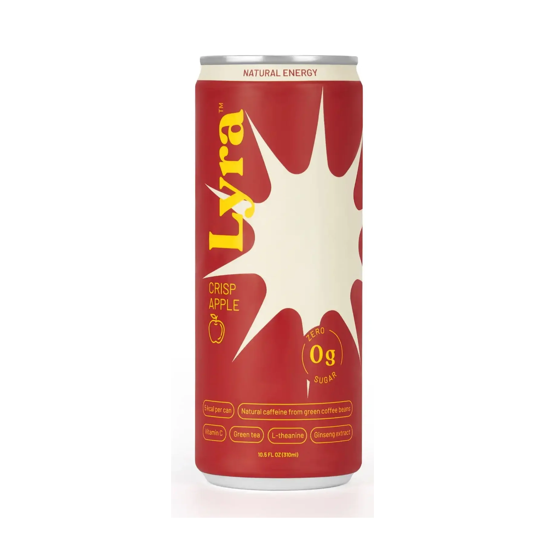 Lyra 清脆蘋果無糖氣泡能量飲品 310ml（單罐）