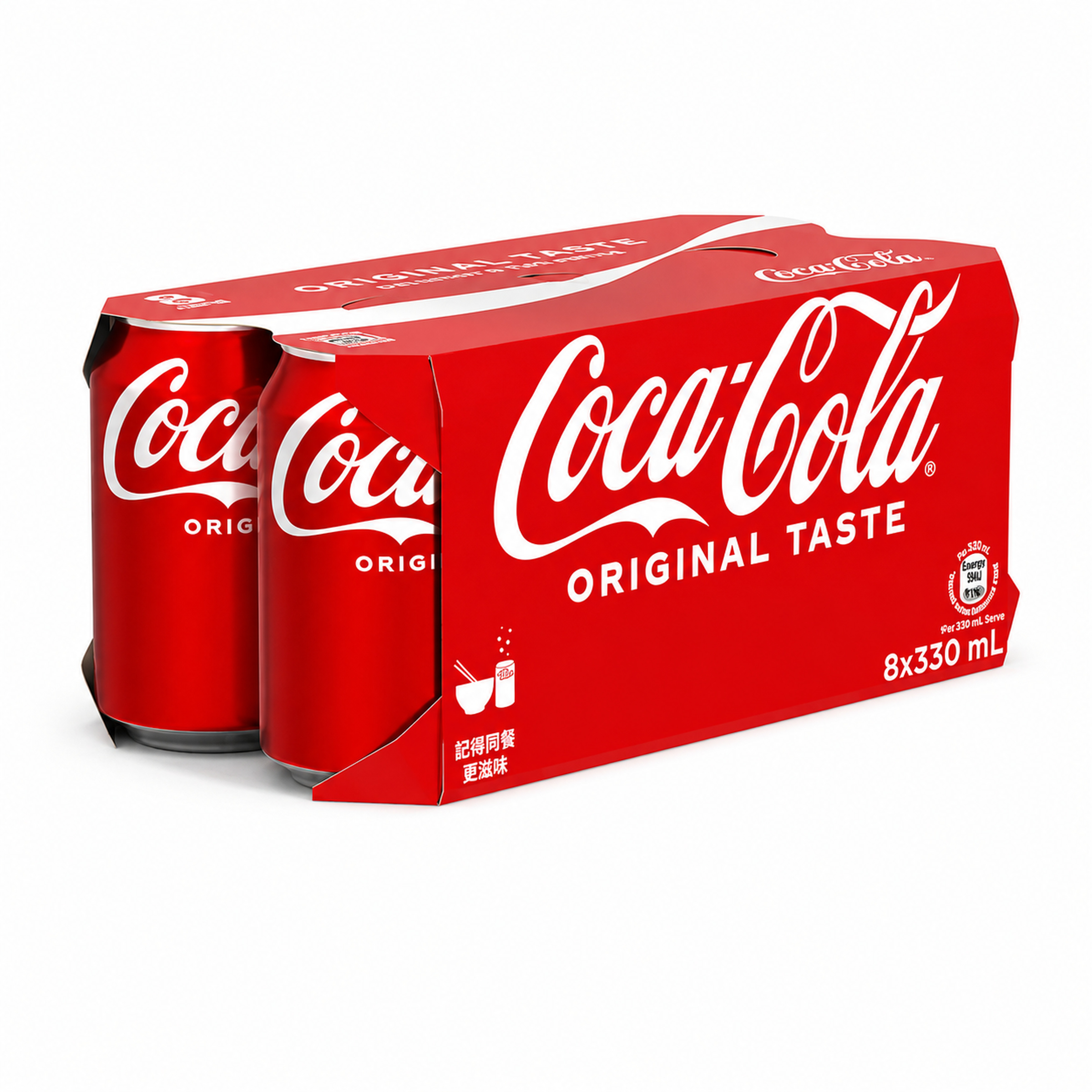 Coca-Cola Original Taste 330ml 8-Can Pack