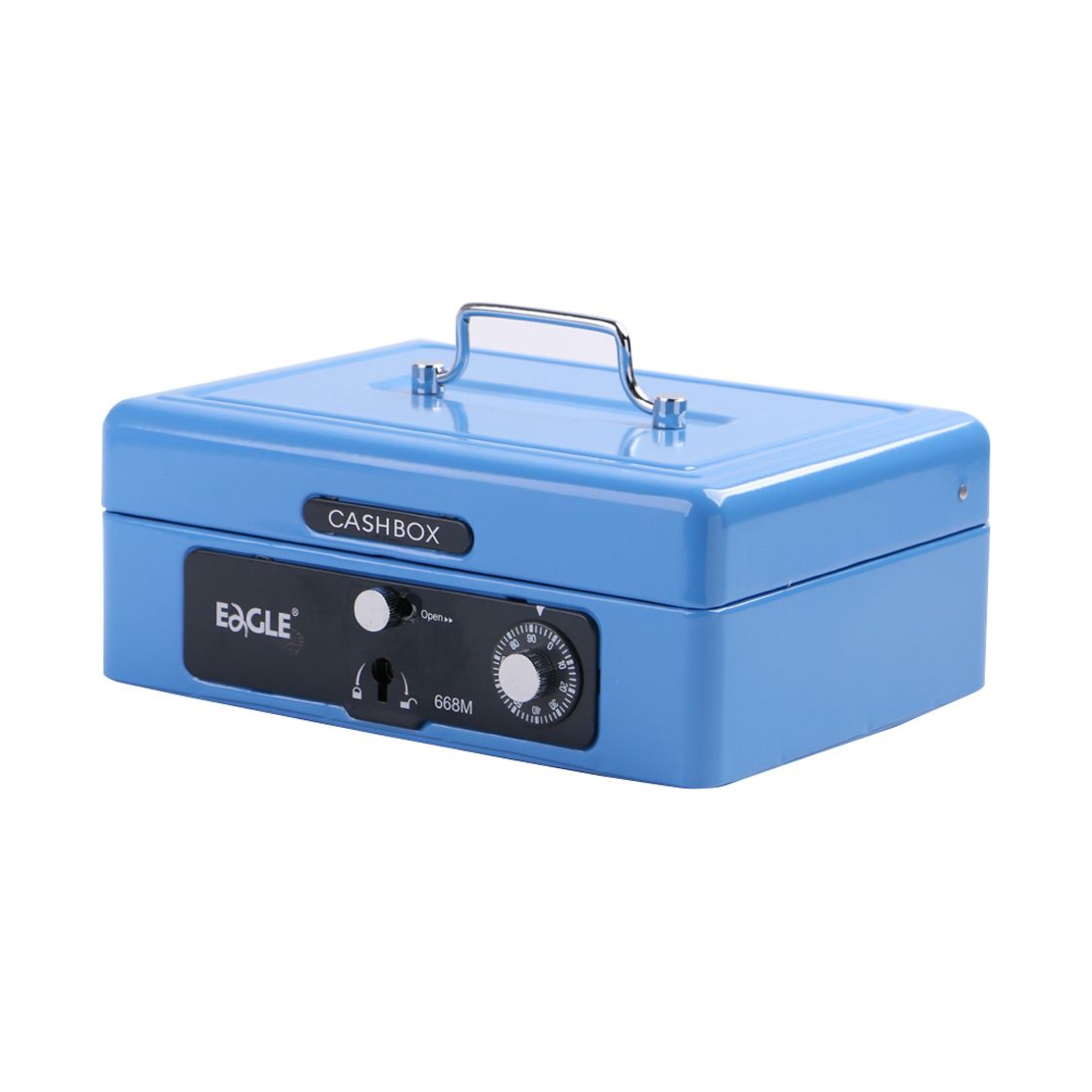 EAGLE 668M Portable Metal Cash Box (Colour Options)
