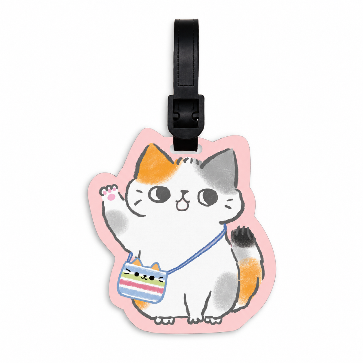 O-CAT Calico Cat Luggage Tag (JLF-26-A), 1 Piece