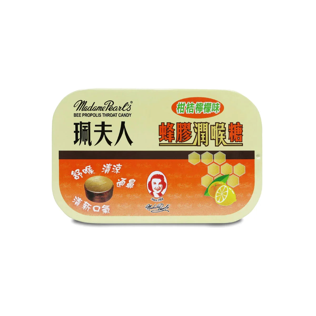 Madame Pearl’s Bee Propolis Throat Candy 15 Pieces Tin
