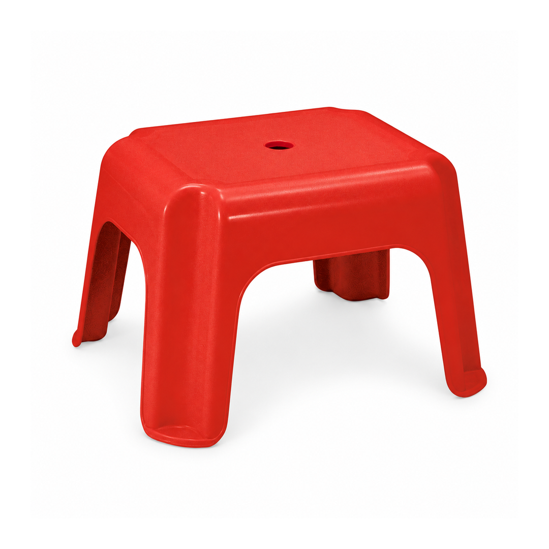 RedA 344 Stackable Rectangular Plastic Stool — 217mm High