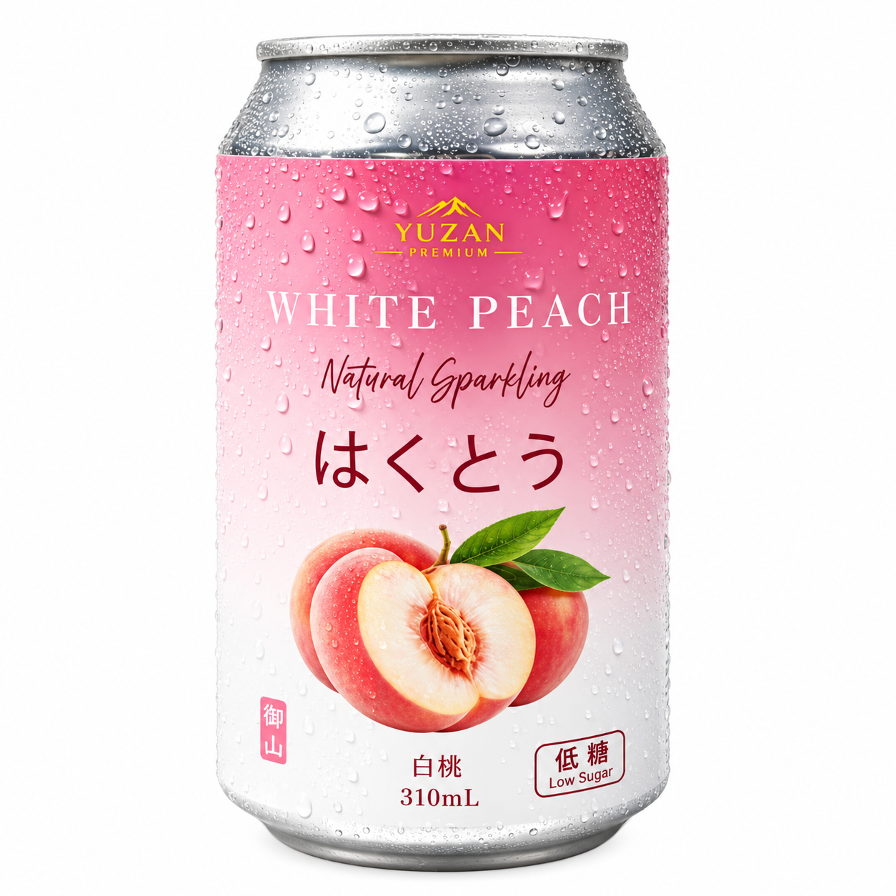 御山 白桃味低糖氣泡飲品 310mL（單罐）