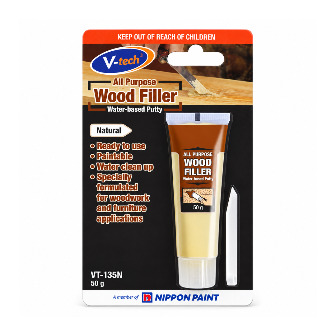 V-tech VT-135 Wood Filler 50g – Natural / Brown