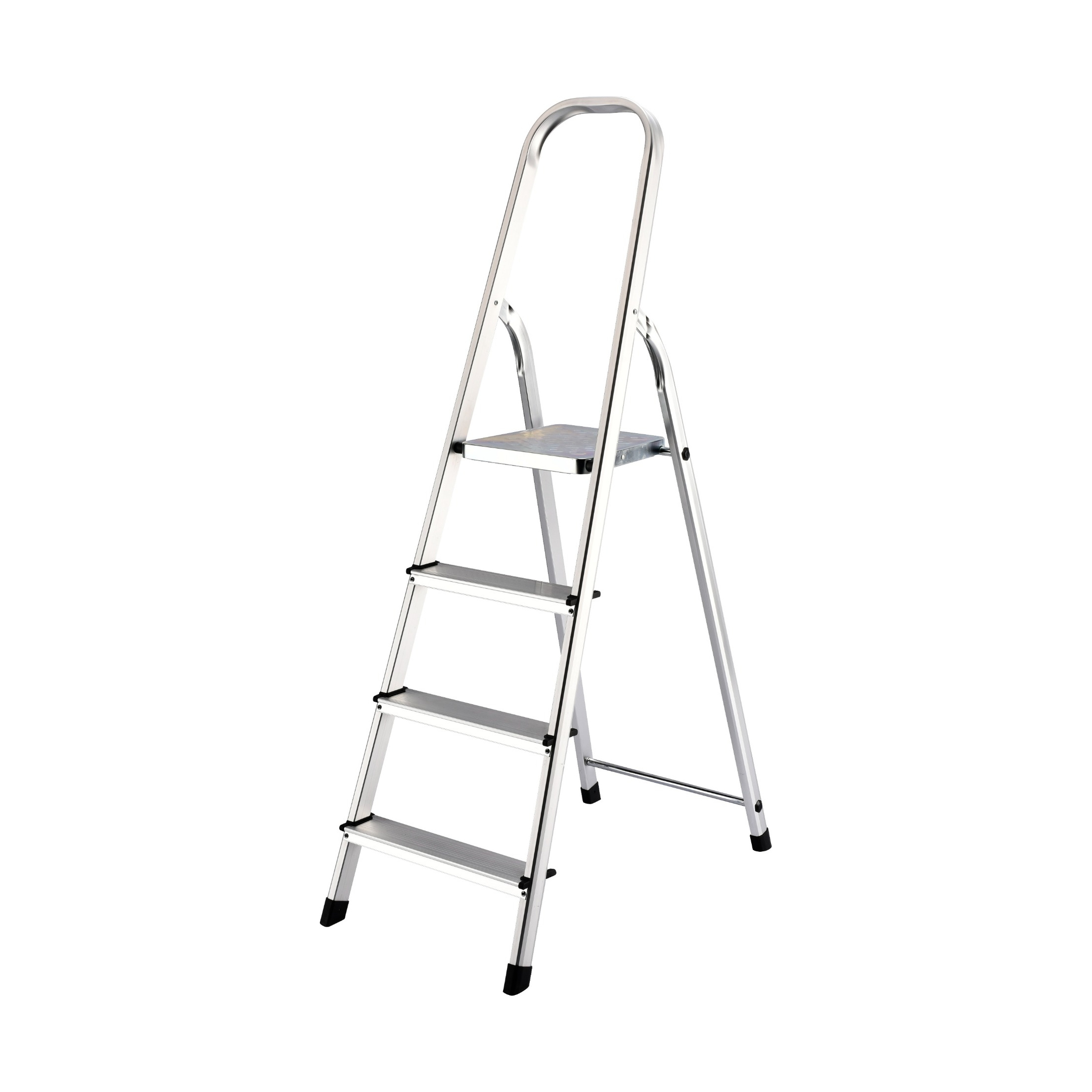 Shekly FTE-04 Premium Aluminium Handrail Step Ladder - 4 Steps