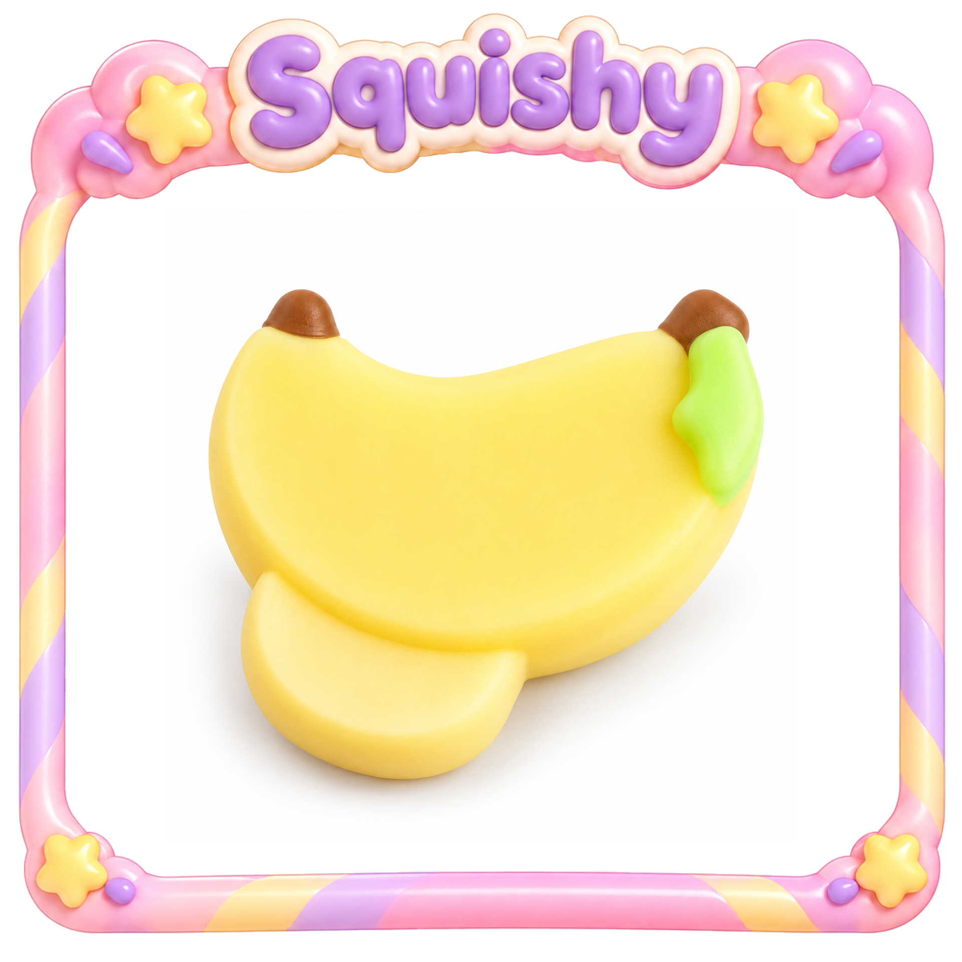 Squishy Banana Ice Pop Squeeze Toy SSYJ-0283