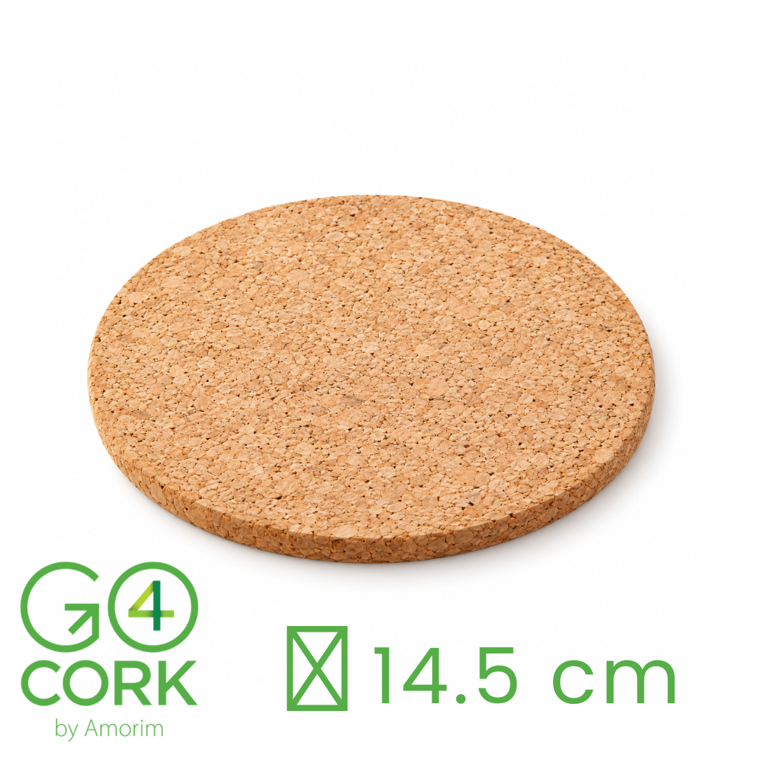 Go4cork - 圓形軟木杯墊 14.5cm（葡萄牙製）