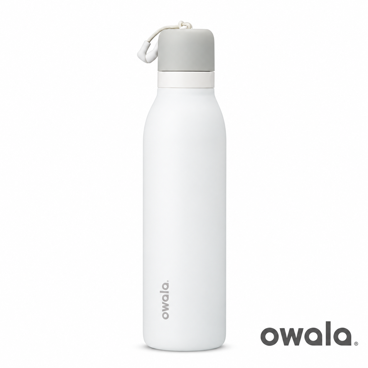 Owala FreeSip Twist 保溫水樽 24oz／710mL 霜白灰 Shy Marshmallow