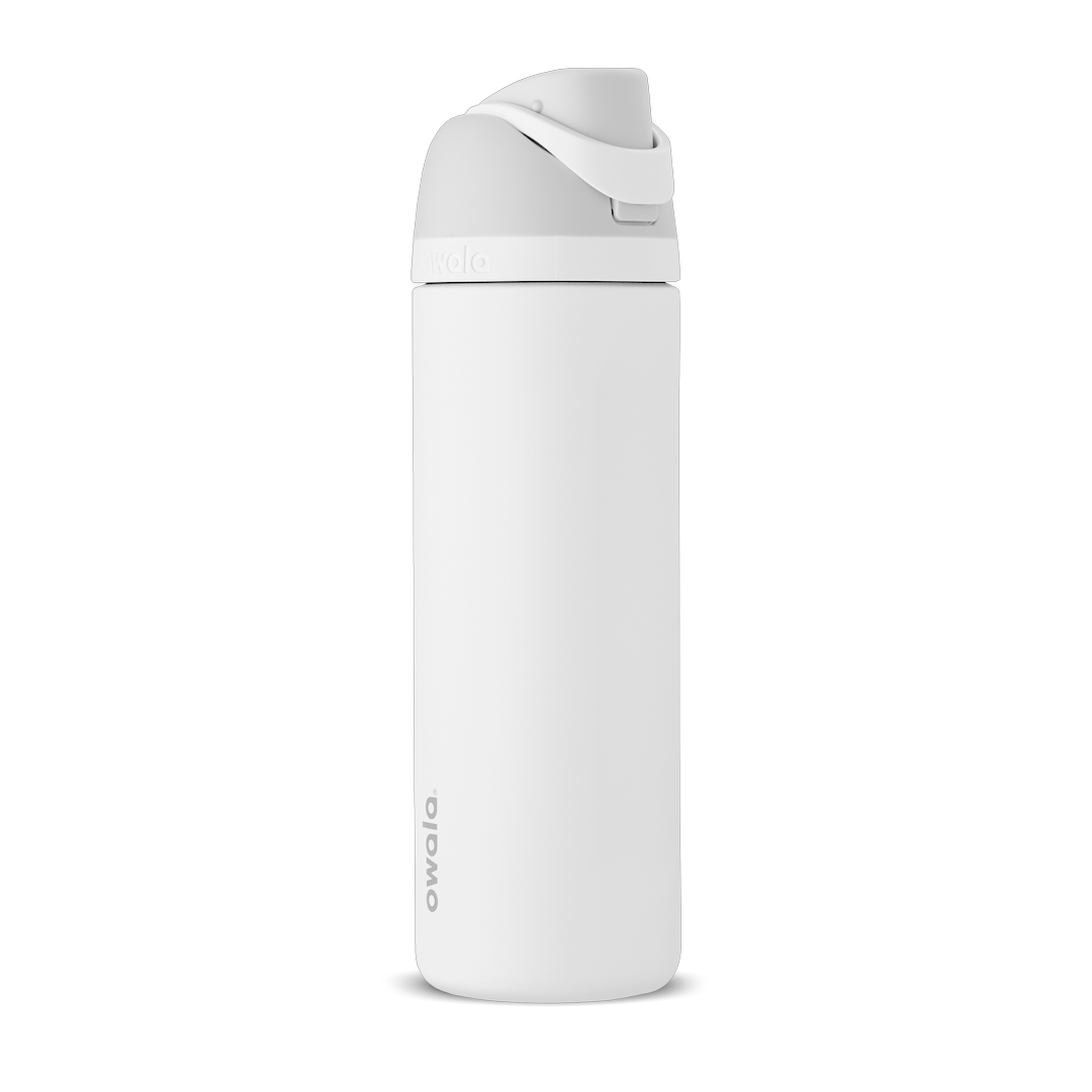 Owala - FreeSip 雙飲口保冷水樽 24oz（710mL） 霜白灰 (Shy Marshmallow) #C03771