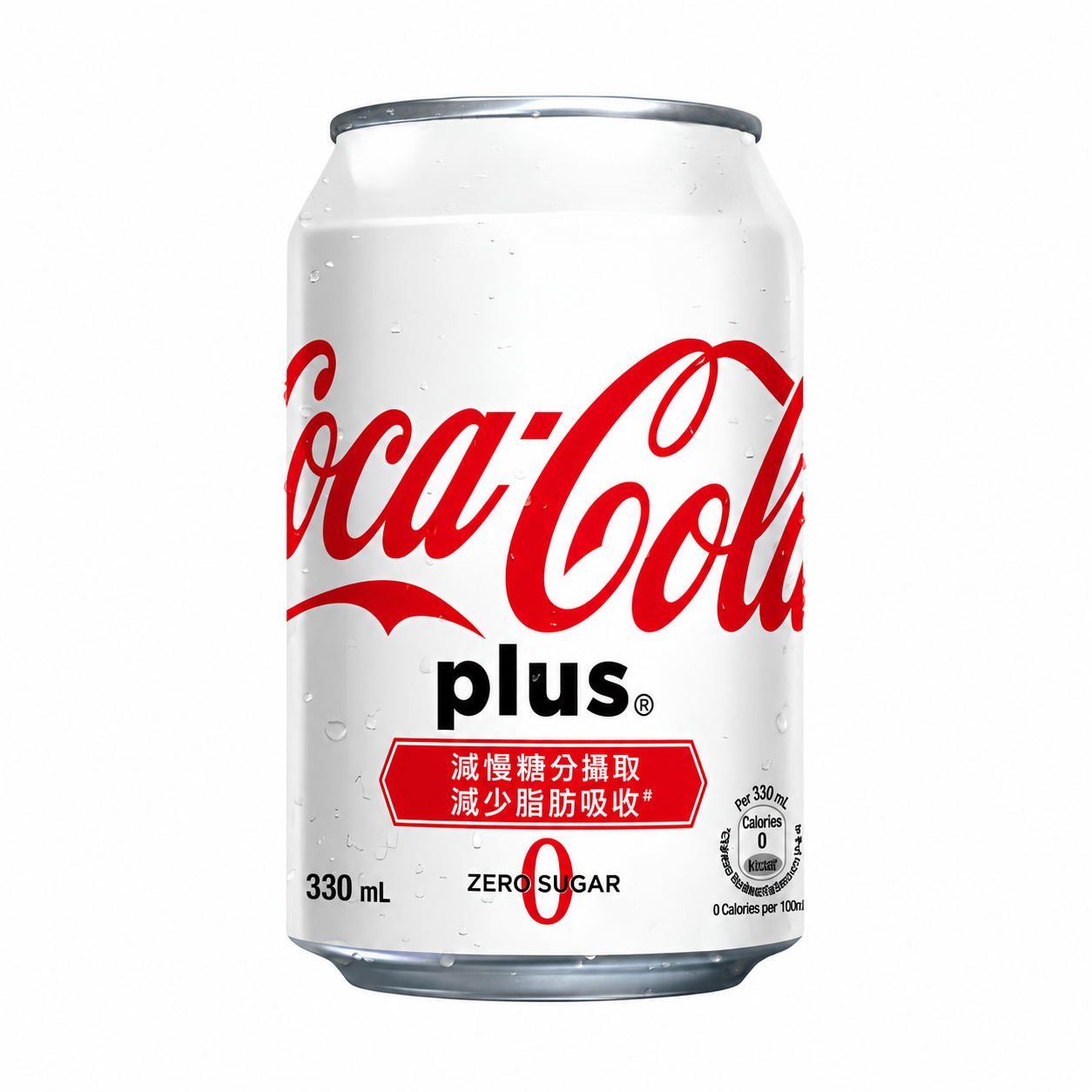 CocaCola 可樂 - PLUS 加系膳食纖維無糖汽水 330mL 單罐（1P）