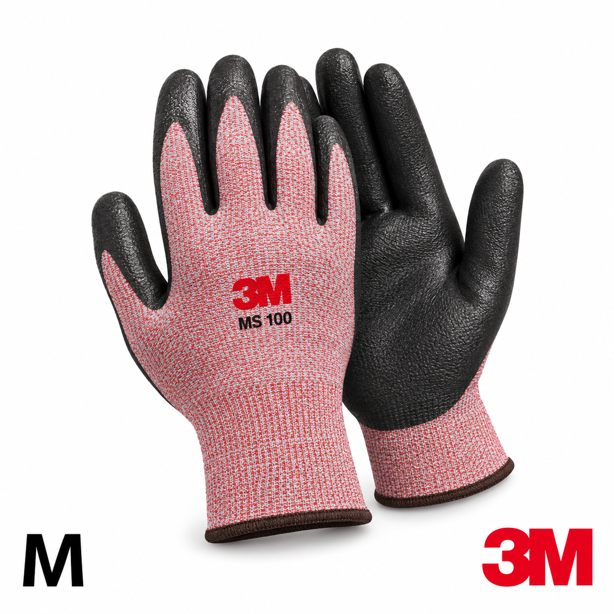 3M - 耐用型多用途DIY安全手套 MS-100 粉红色 1双 (M／L)