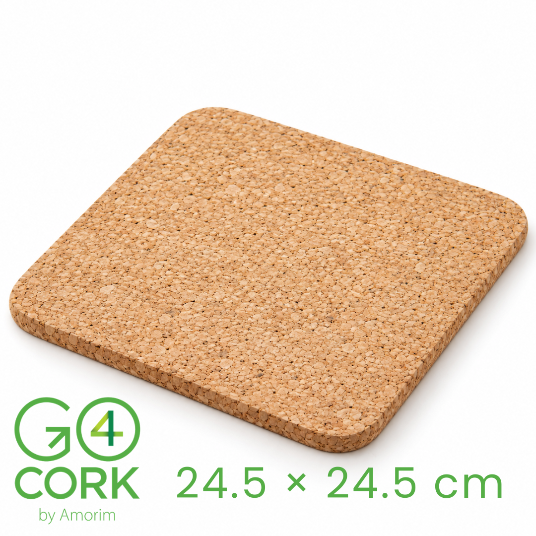 Go4cork - 方形軟木煲墊 24.5×24.5cm（葡萄牙製）