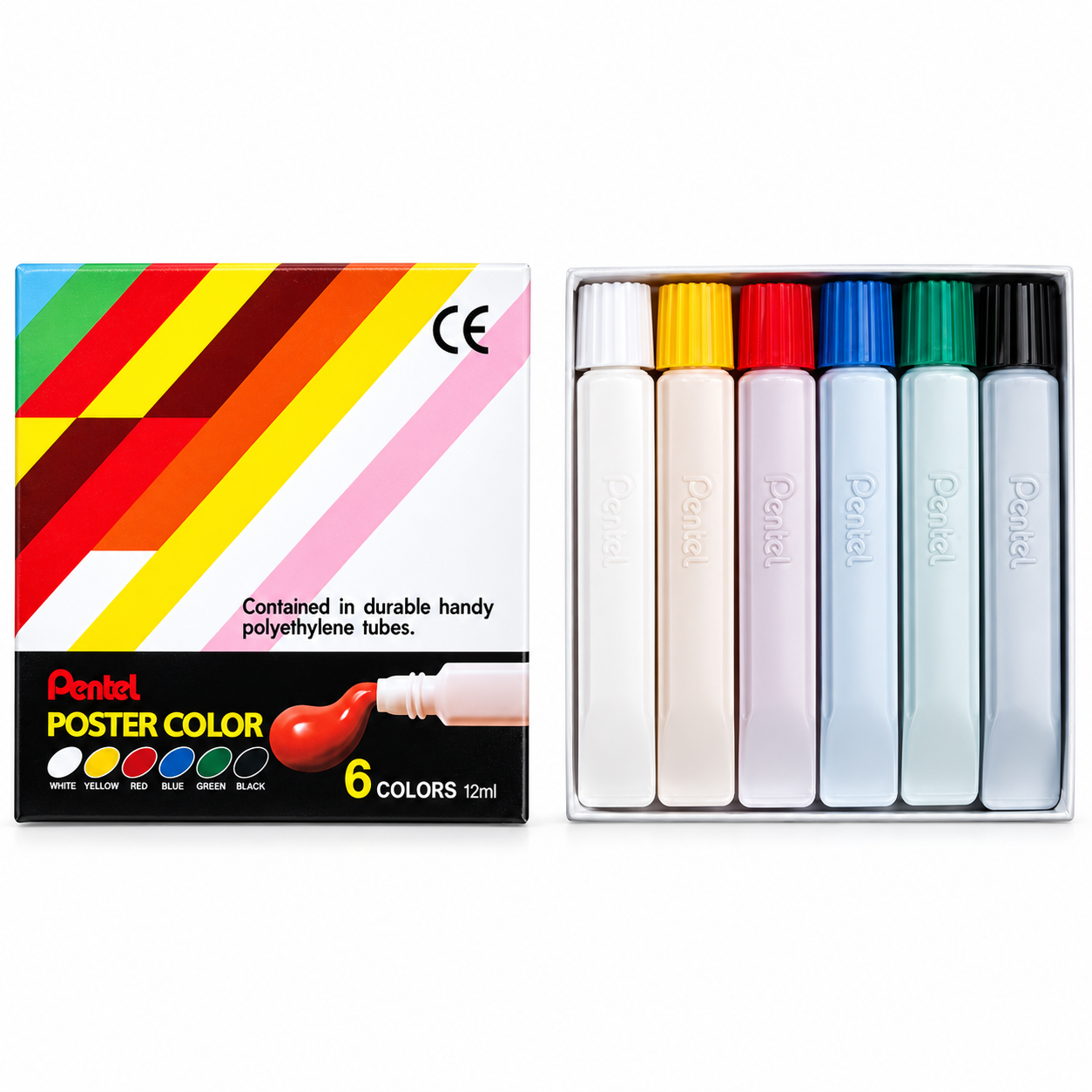 Pentel - 廣告彩 6色 12mL×6支 #YNGP-6