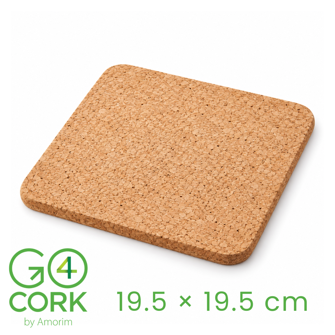 Go4cork - 方形軟木煲墊 19.5×19.5cm（葡萄牙製）