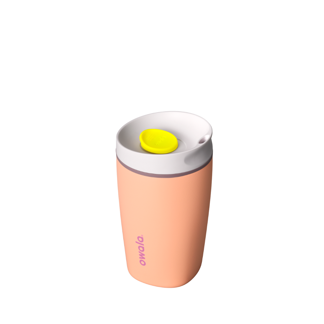 Owala - SmoothSip Slider 保溫咖啡杯 12oz／355mL 暖桃橙 Peachy Keen #C07980