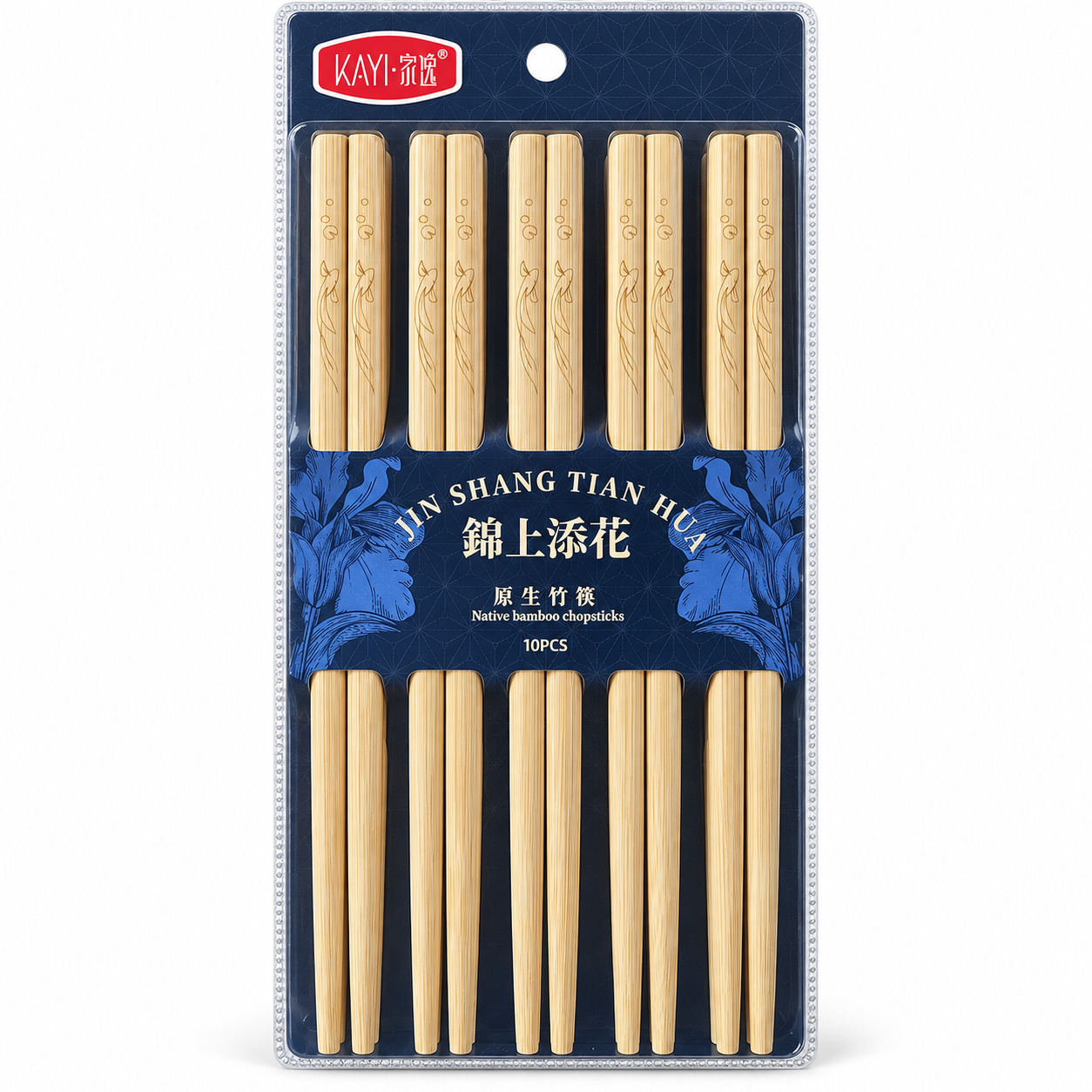 家逸 KAYI 雕刻竹筷 JY0743