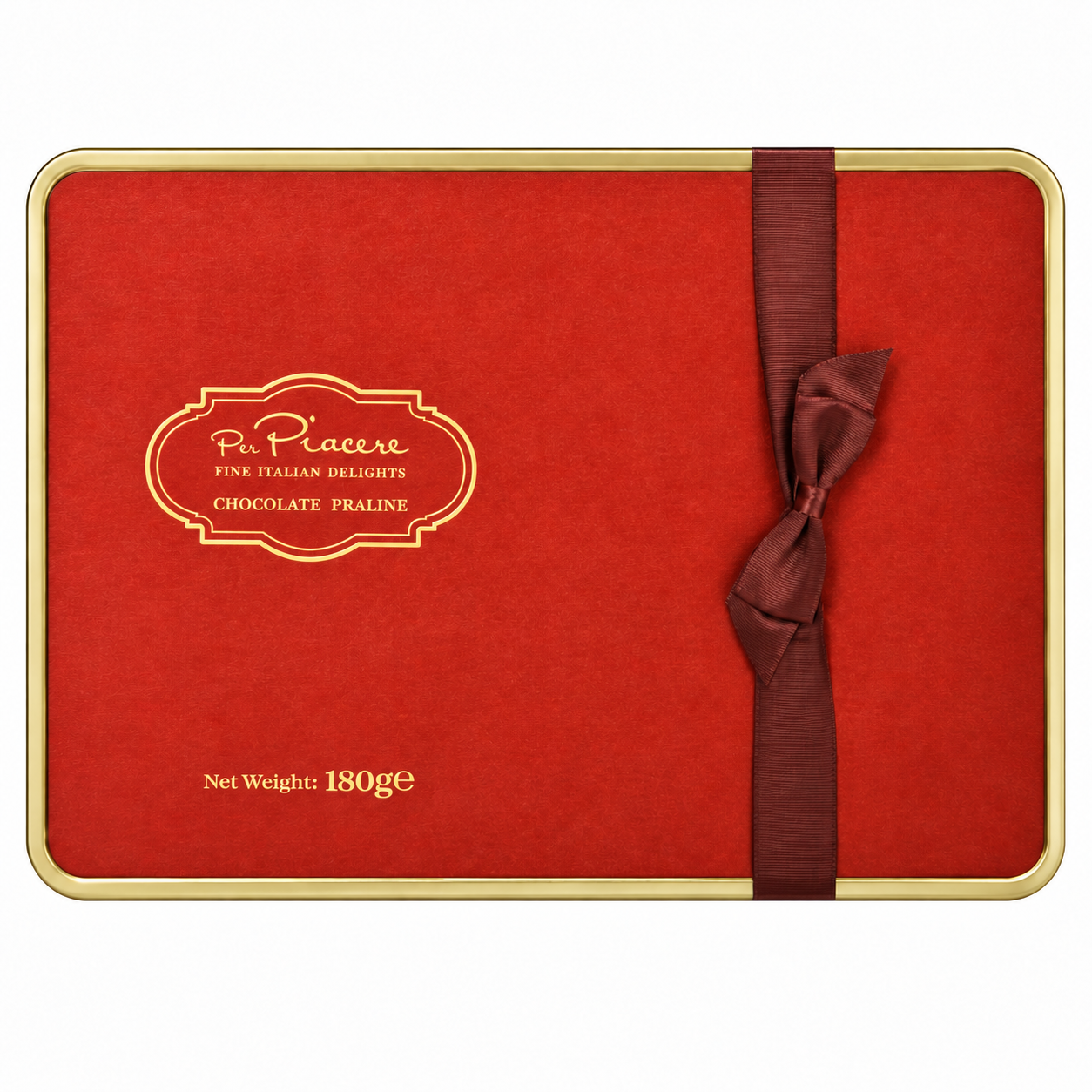 Per Piacere Cremino & Hazelnut Cream Chocolates, Red Tin 180g