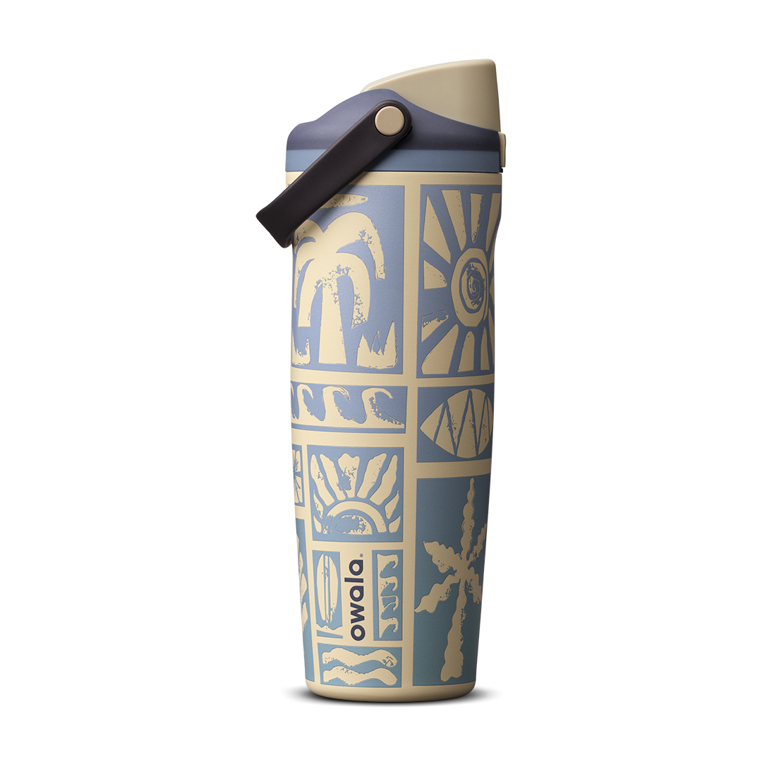Owala - FreeSip Sway 雙飲口保冷水樽 30oz（890mL） 復古浪潮 (Vintage Surf) #C09006