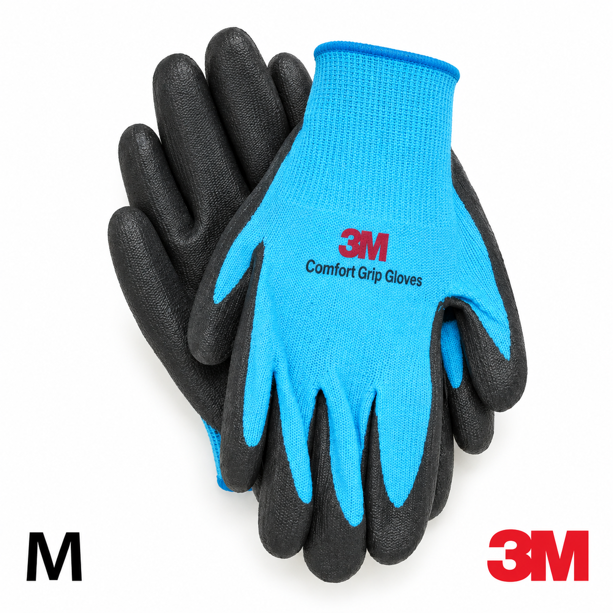 3M - 舒适防滑手套 天蓝色 1双 (S／M)