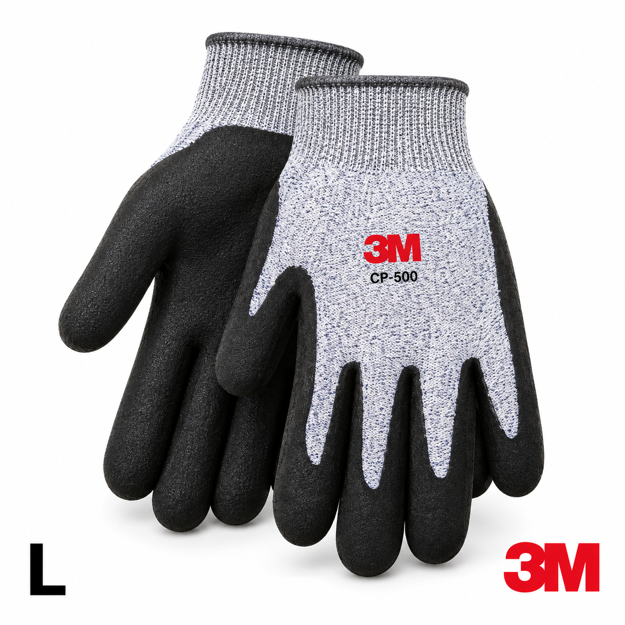 3M - 防切割耐磨安全手套 CP-500 灰色 大码 L 1双