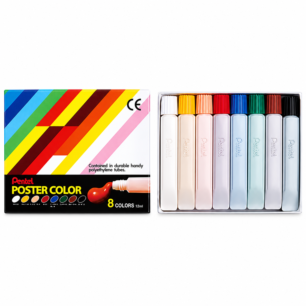 Pentel - 廣告彩 8色 12mL×8支 #YNGP-8