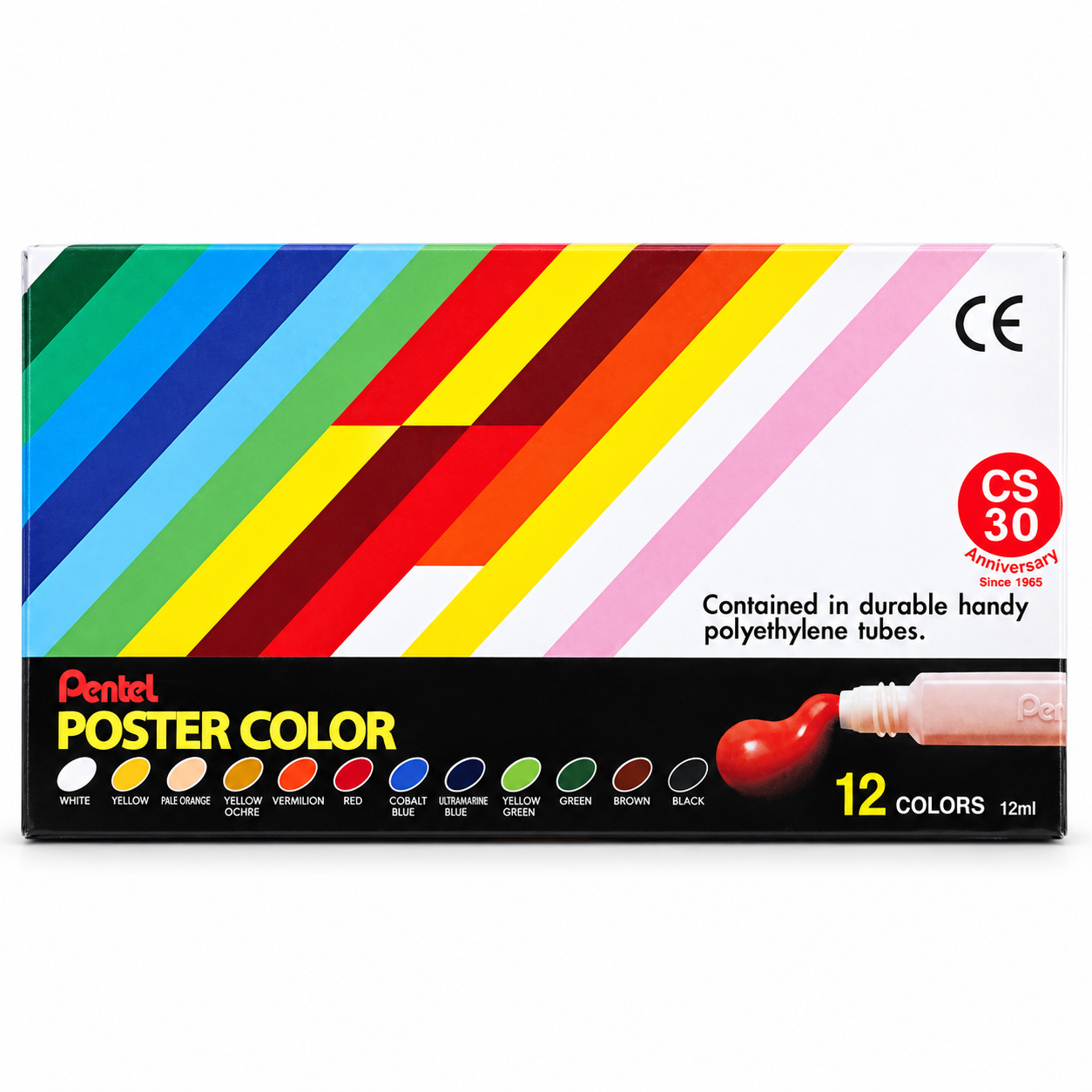 Pentel - 廣告彩 12色 12mL×12支 #YNGP-12